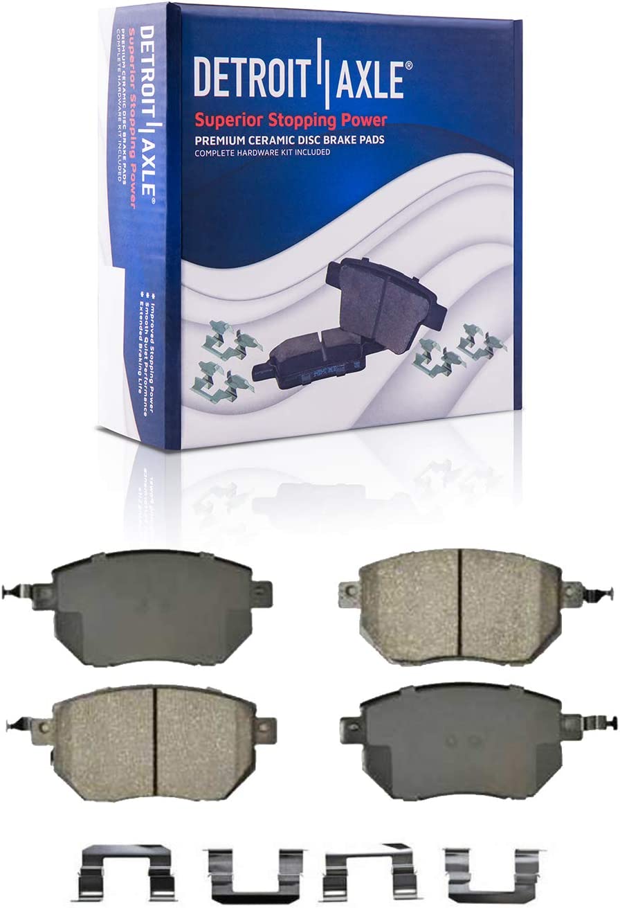 Detroit Axle - Front Disc Rotors Brake Pads Wheel Hubs for Nissan Maxima Altima — image 5