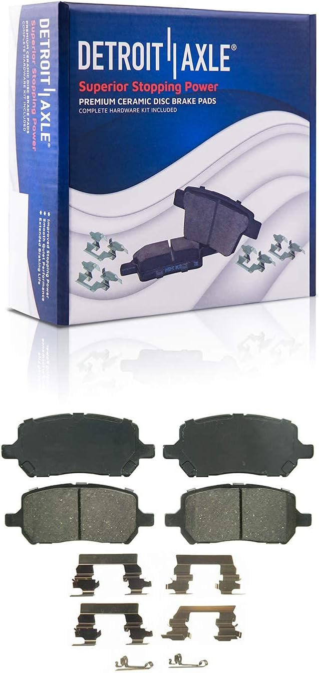 Detroit Axle - Front Drilled Rotors Brake Pads Kit for Chevy Cobalt Pontiac G5 — image 6