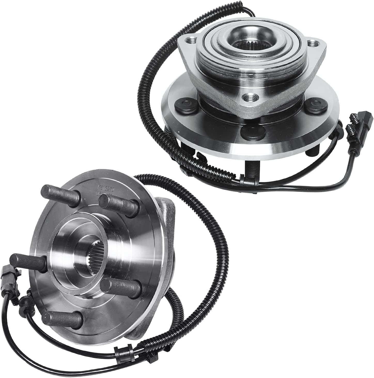 Detroit Axle - Front Disc Rotors Brake Pads Wheel Hubs for Jeep Liberty Nitro — image 4