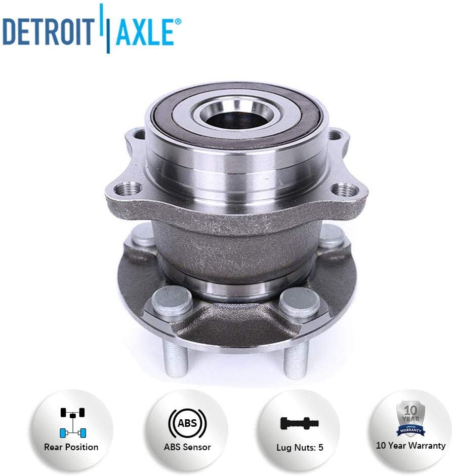Detroit Axle - Rear Drilled Rotors Brake Pads Kit for Forester Legacy Outback — image 8