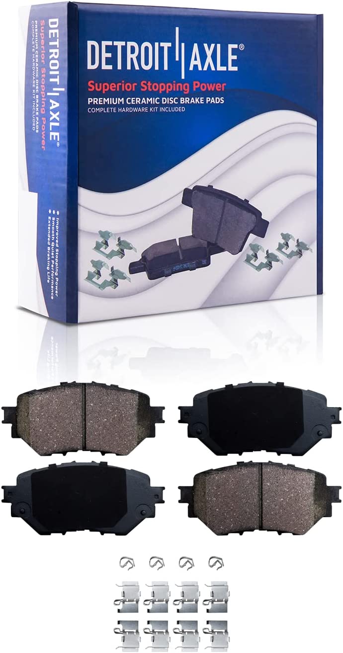 Detroit Axle - 280mm Front Disc Rotors Brake Pads Wheel Hubs for 2014-18 Mazda 3 — image 5