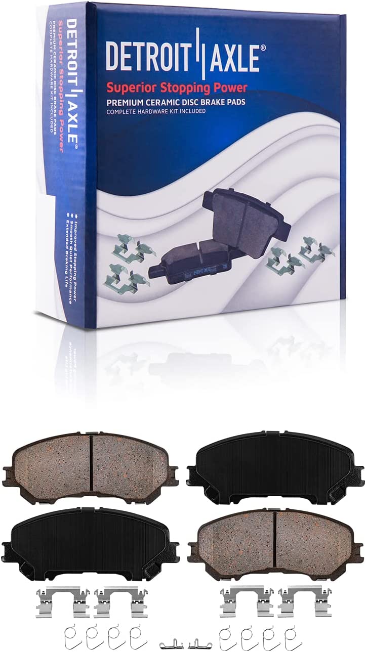 Detroit Axle - Front Drilled Rotors Brake Pads Wheel Hubs for Nissan Rogue Sport — image 5
