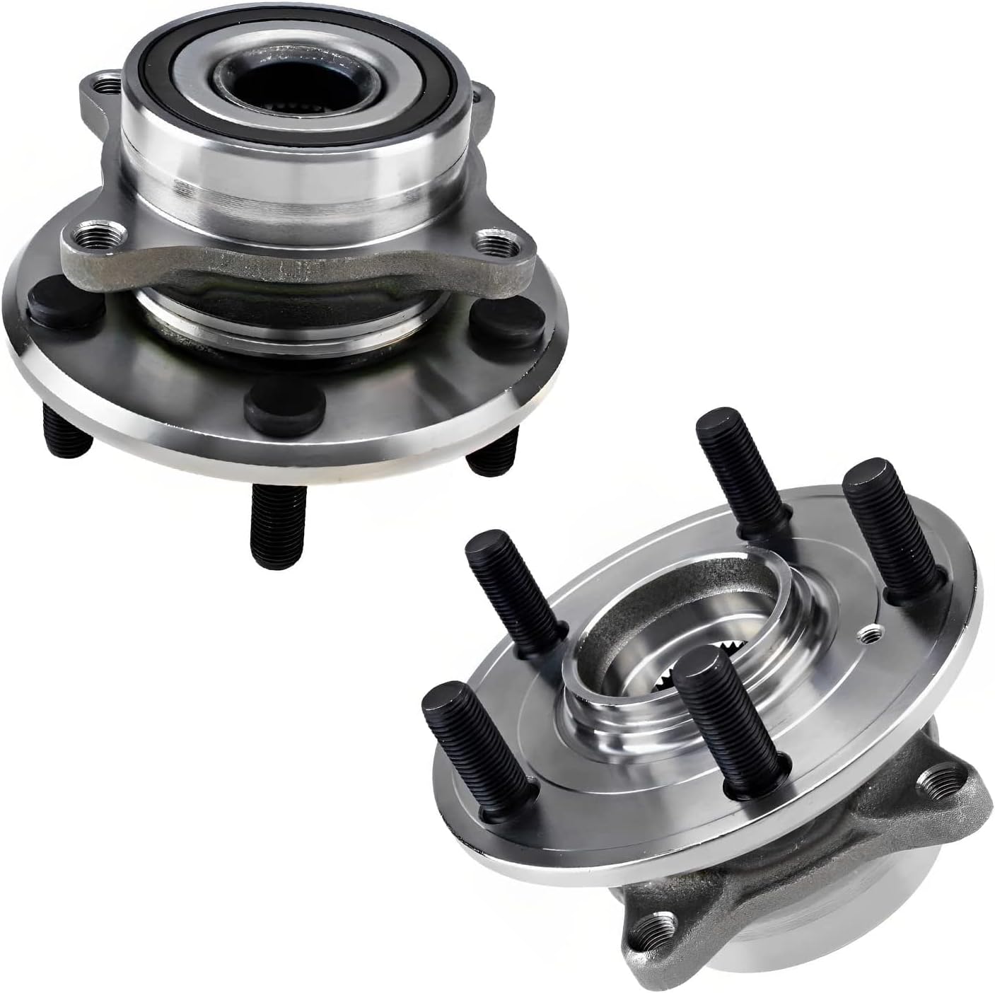 Detroit Axle - Front Drilled Rotors Brake Pads Kit for 2015-2017 Honda Odyssey — image 4