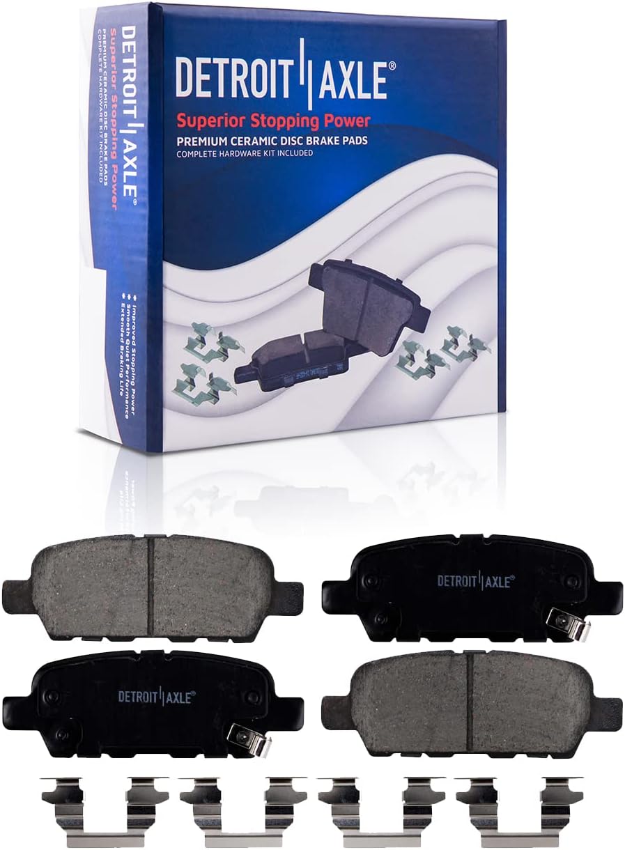 Detroit Axle - AWD Rear Drilled Rotors Brake Pads Kit for Infiniti JX35 QX60 — image 6