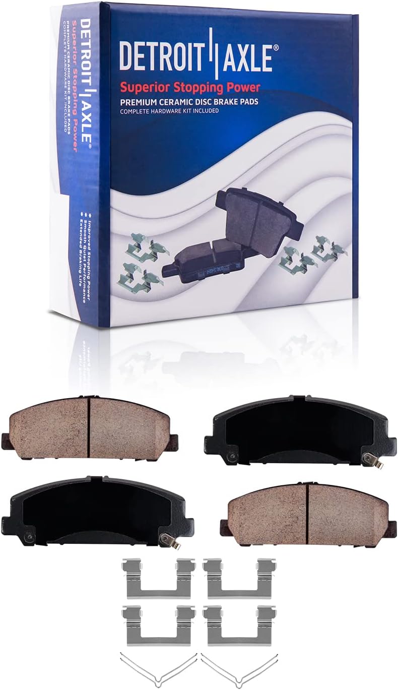 Detroit Axle - 4WD Front Disc Rotors Brake Pads for 2012-14 Nissan Armada Titan — image 5