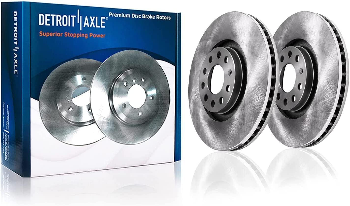Detroit Axle - Front Rotors Brake Pads Wheel Hub s for Q3 Quattro Passat Tiguan — image 4