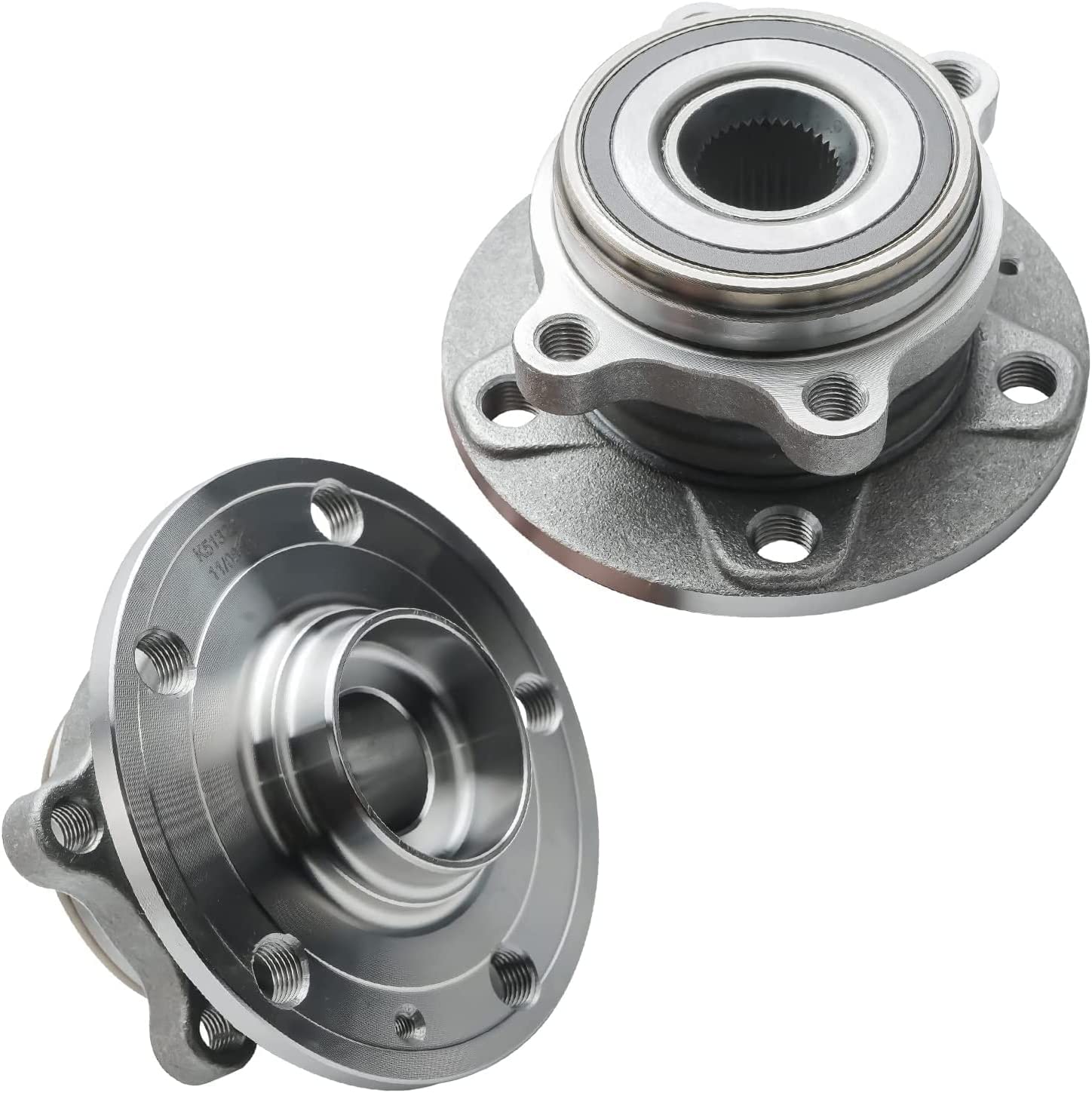 Detroit Axle - Front Rotors Brake Pads Wheel Hub s for Q3 Quattro Passat Tiguan — image 6