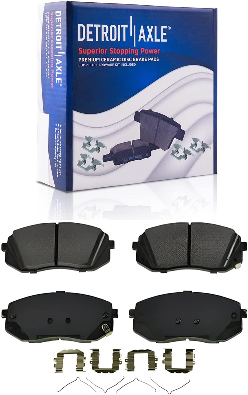Detroit Axle - Front Disc Rotors Brake Pads Wheel Hubs for Hyundai Sonata Optima — image 5
