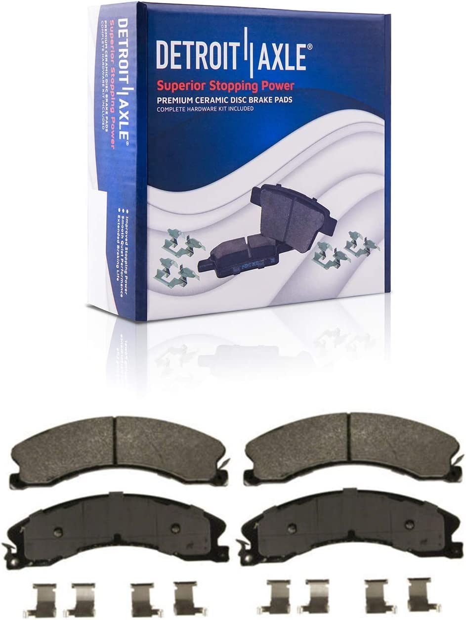 Detroit Axle - 4WD Front Drilled Rotors Brake Pads for Silverado Sierra 2500 HD — image 5