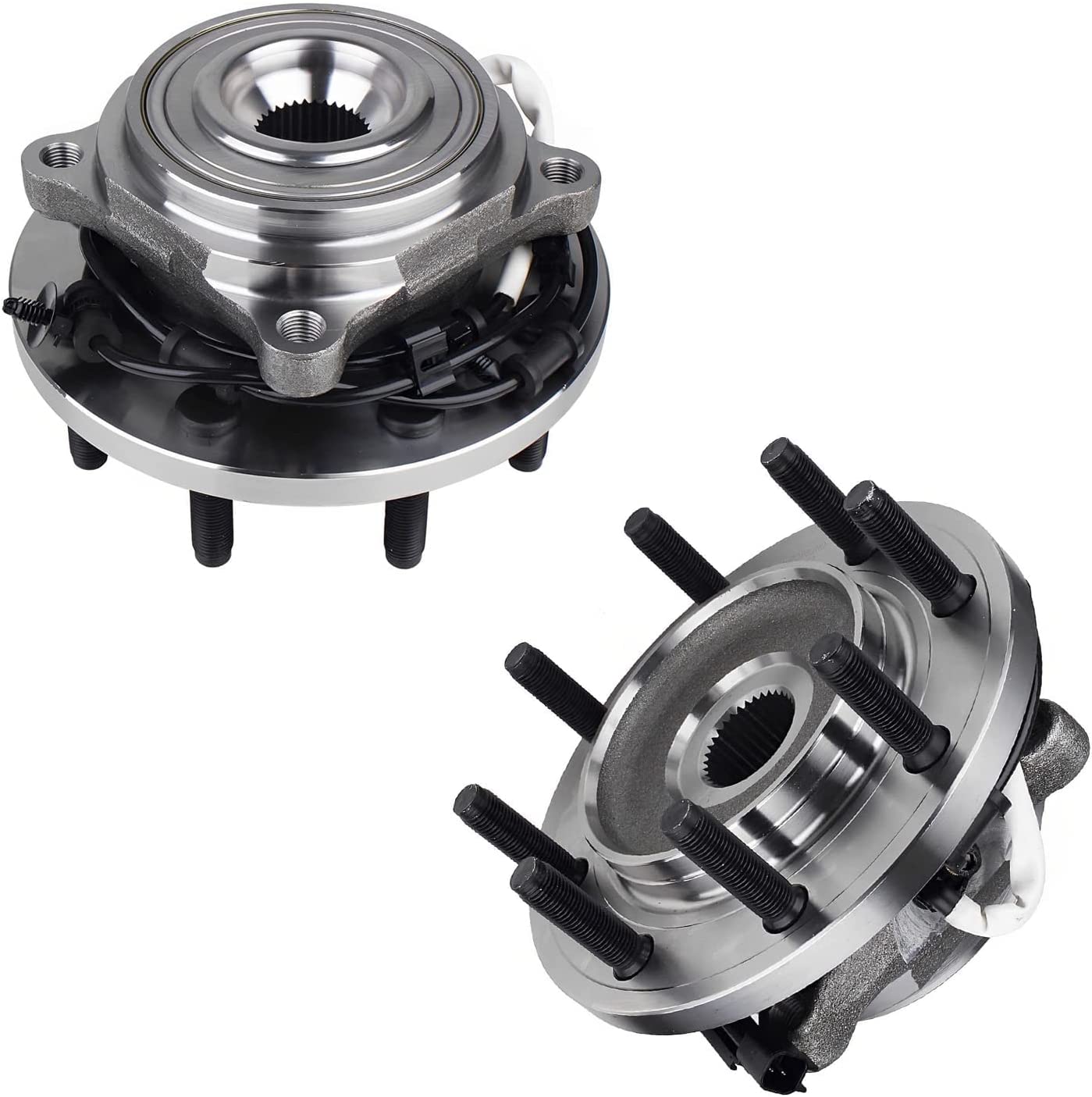 Detroit Axle - Front Rotors Brake Pads Wheel Hubs for 2014-2018 Ram 2500 3500 — image 6