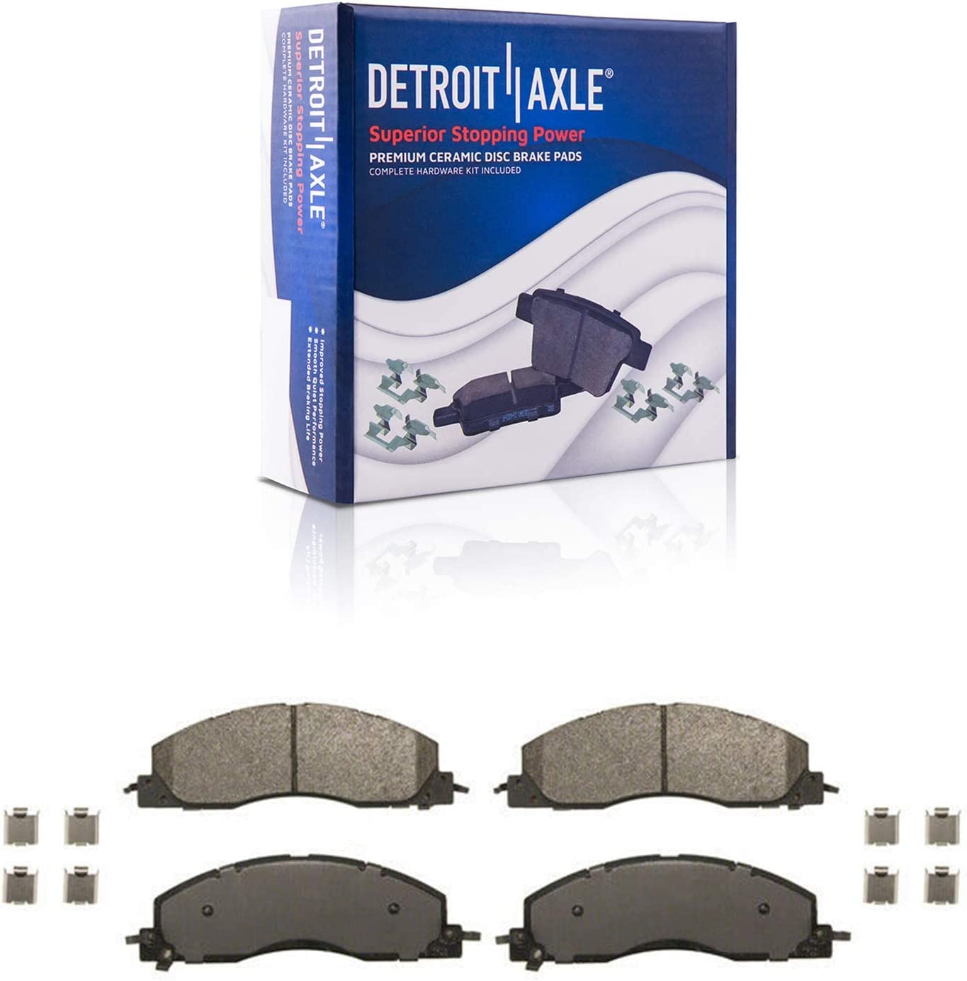 Detroit Axle - Front Drilled Rotors Brake Pads Hubs for 2014-2018 Ram 2500 3500 — image 5