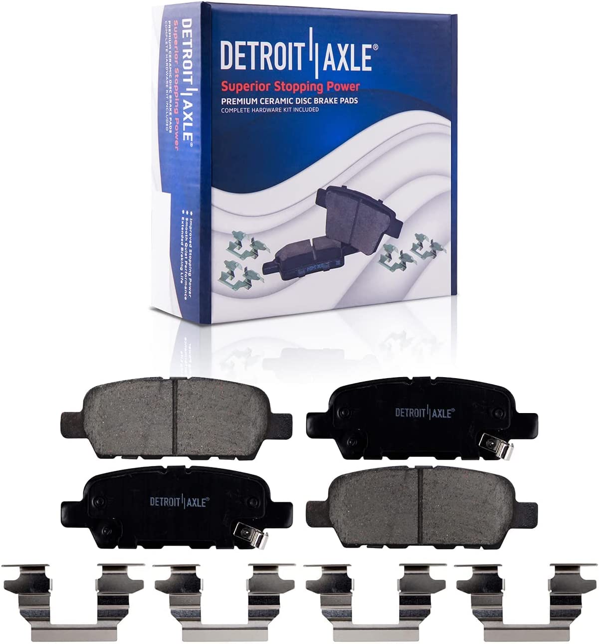 Detroit Axle - FWD Rear Rotors Brake Pads Wheel Hubs for Nissan Rogue Sport — image 5