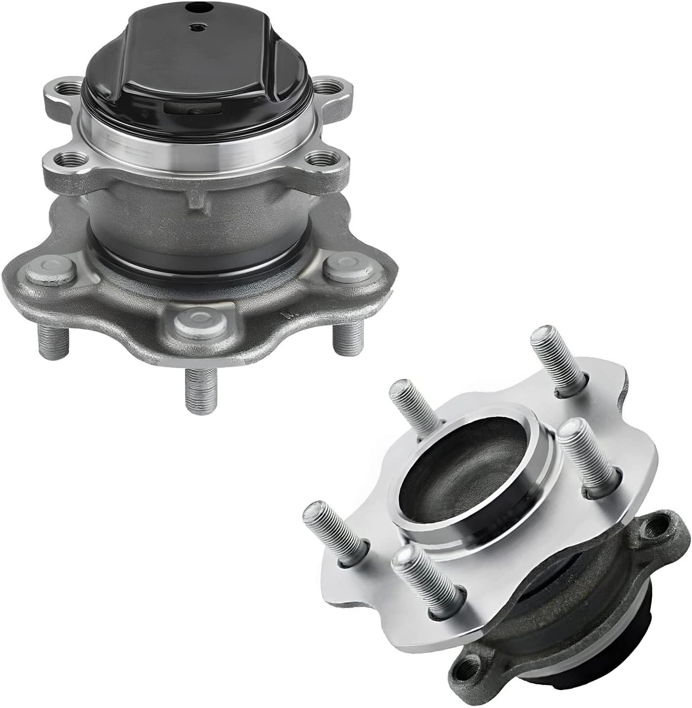 Detroit Axle - FWD Rear Drilled Rotors Brake Pads Hubs for Nissan Rogue Sport — image 6