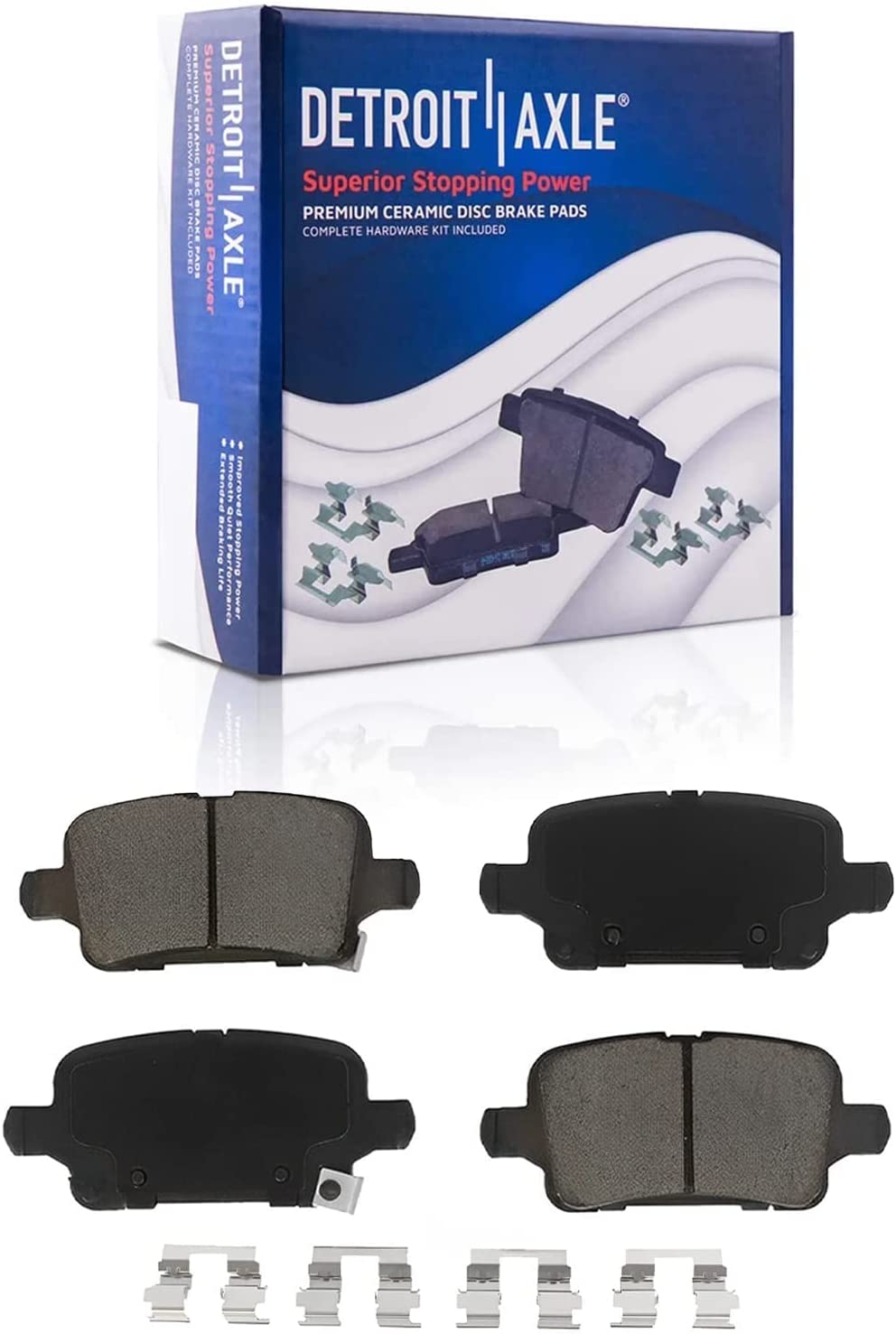 Detroit Axle - Front Rotors Brake Pads Hubs for Malibu Lacrosse Regal Sportback — image 5