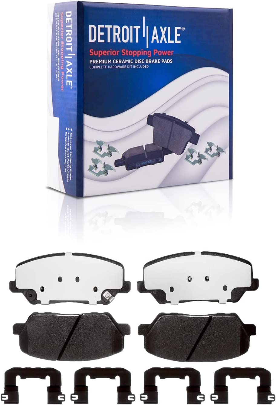 Detroit Axle - Front Rotors Brake Pads Wheel Bearings for Kia Forte5 Veloster — image 5