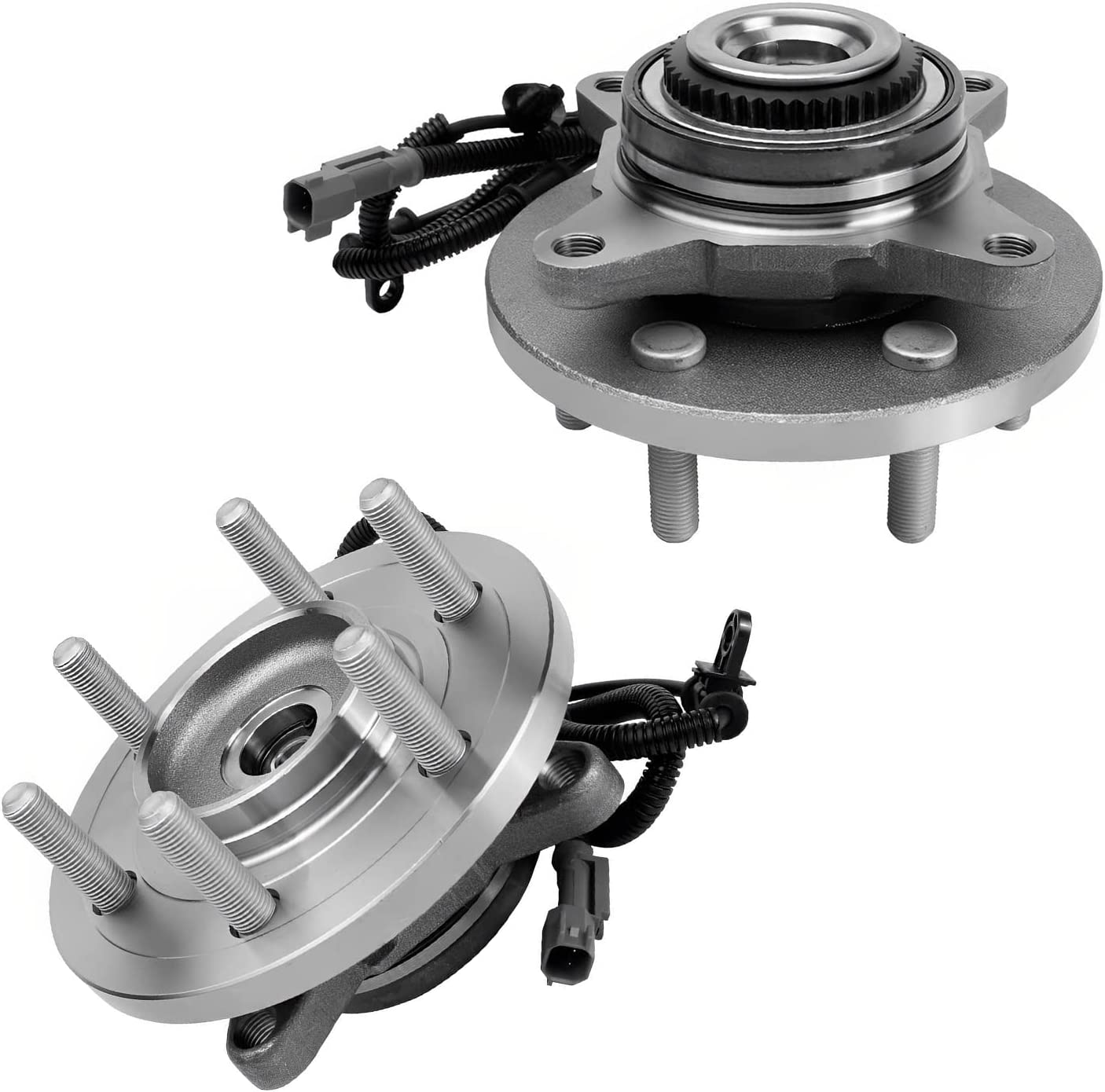 Detroit Axle - 4WD Front Drilled Rotors Brake Pads Hubs for 2017-2020 Ford F-150 — image 6