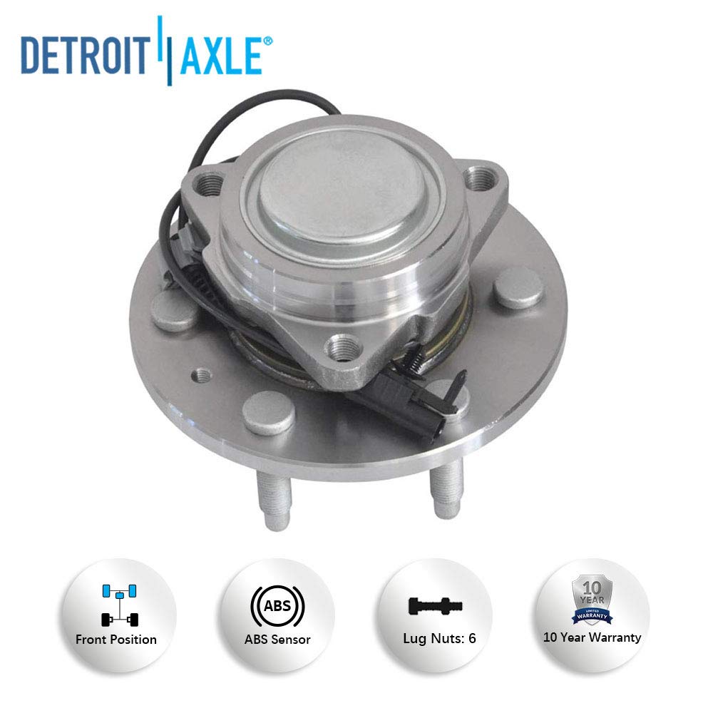 Detroit Axle - 2WD Front Drilled Brake Kit Wheel Hubs for Sierra Silverado 1500 — image 9