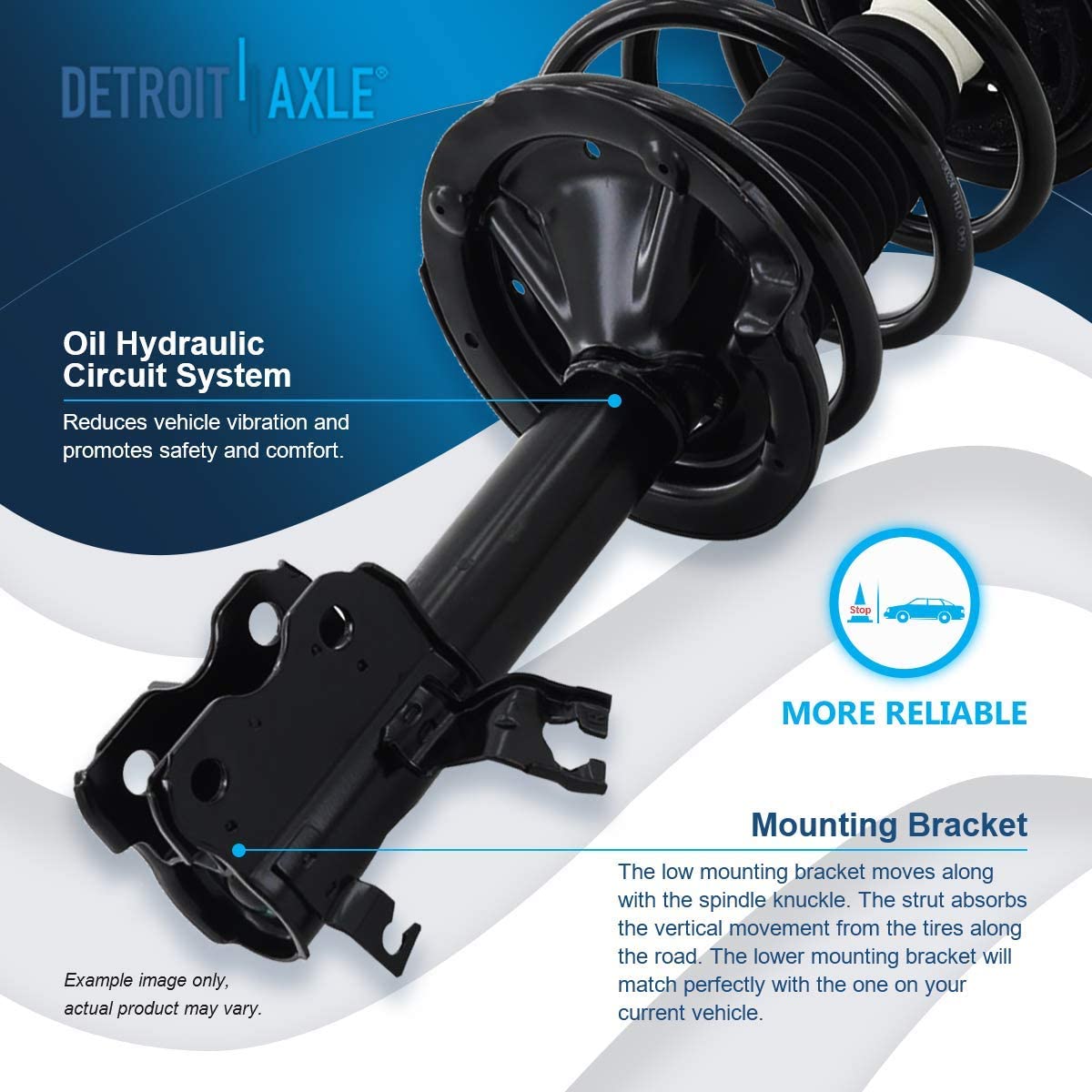 Detroit Axle - 3.5L Front Struts Rear Shocks for 2002 2003-2006 Nissan Altima — image 10