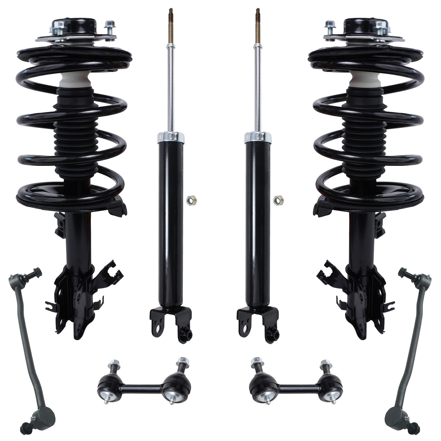 8pc Front Struts Rear Shocks Sway Bar Links Suspension Kit