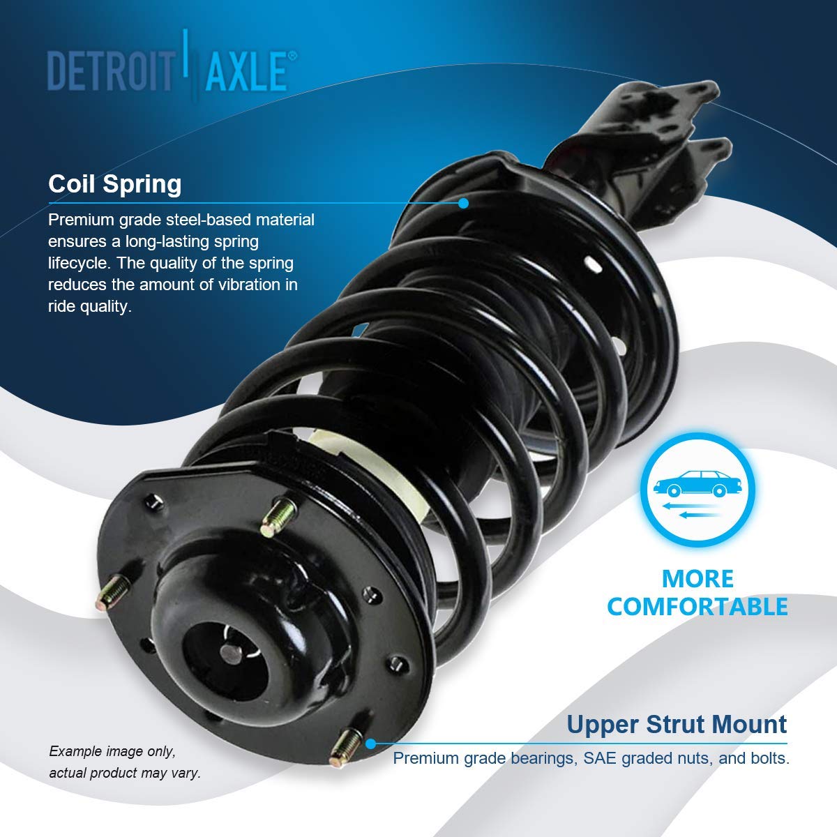 Detroit Axle - Front Struts Rear Shock Absorbers for Chevy Malibu Pontiac G6 — image 8