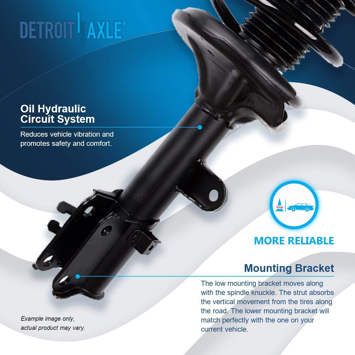 Detroit Axle - Front  Rear Struts Sway Bars Kit for Hyundai Tucson Kia Sportage — image 10