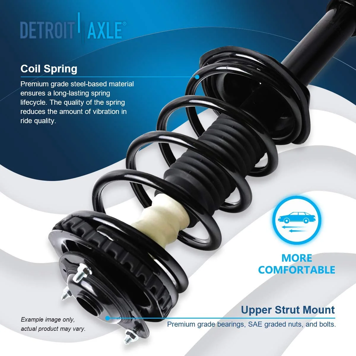 Detroit Axle - Front  Rear Struts Sway Bar Links for 1998-2002 Subaru Forester — image 11