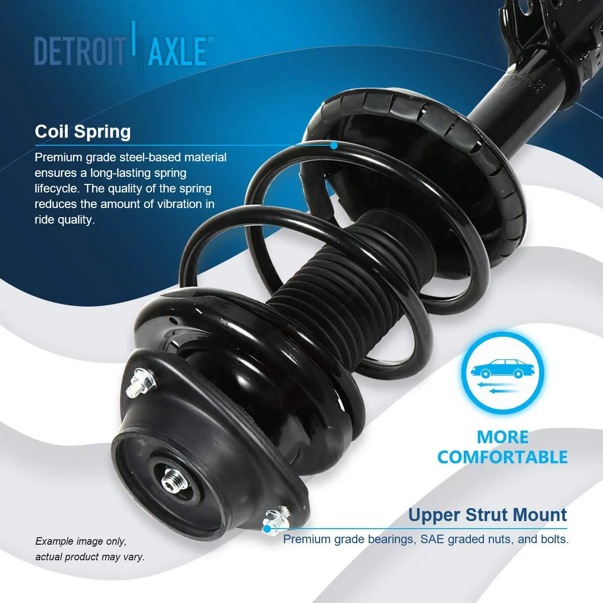 Detroit Axle - Front  Rear Struts Sway Bar Links for 1998-2002 Subaru Forester — image 8