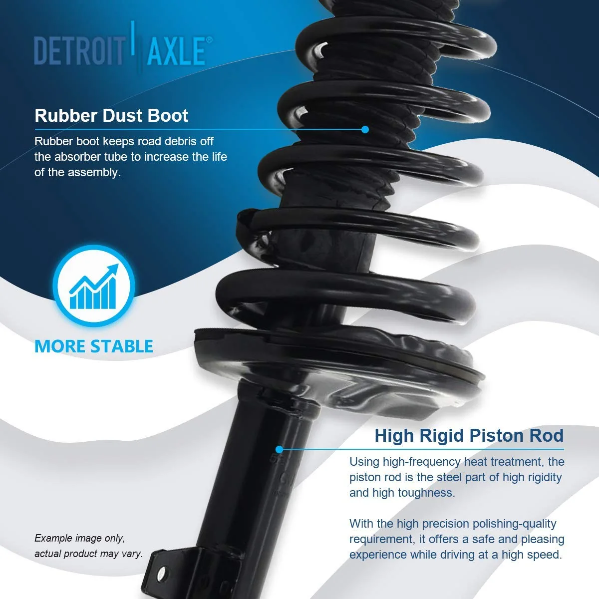 Detroit Axle - Front  Rear Struts Sway Bar Links for 1992-1994 Toyota Camry — image 9
