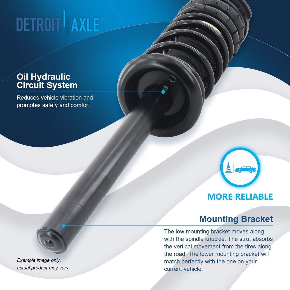 Detroit Axle - Front  Rear Struts Sway Bar Links for Chrysler Concorde Intrepid — image 10