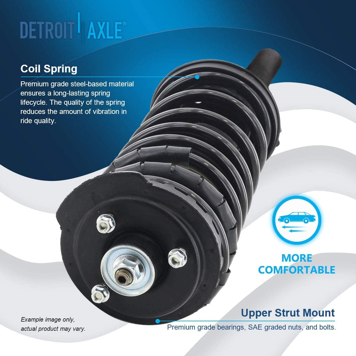 Detroit Axle - Front  Rear Struts Sway Bar Links for Chrysler Concorde Intrepid — image 8