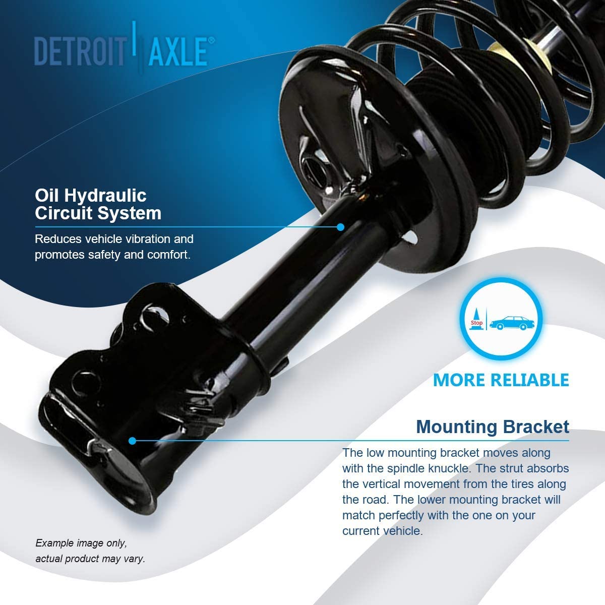 Detroit Axle - Front Rear Strut Sway Bars for Prizm GEO Prizm Toyota Corolla — image 13