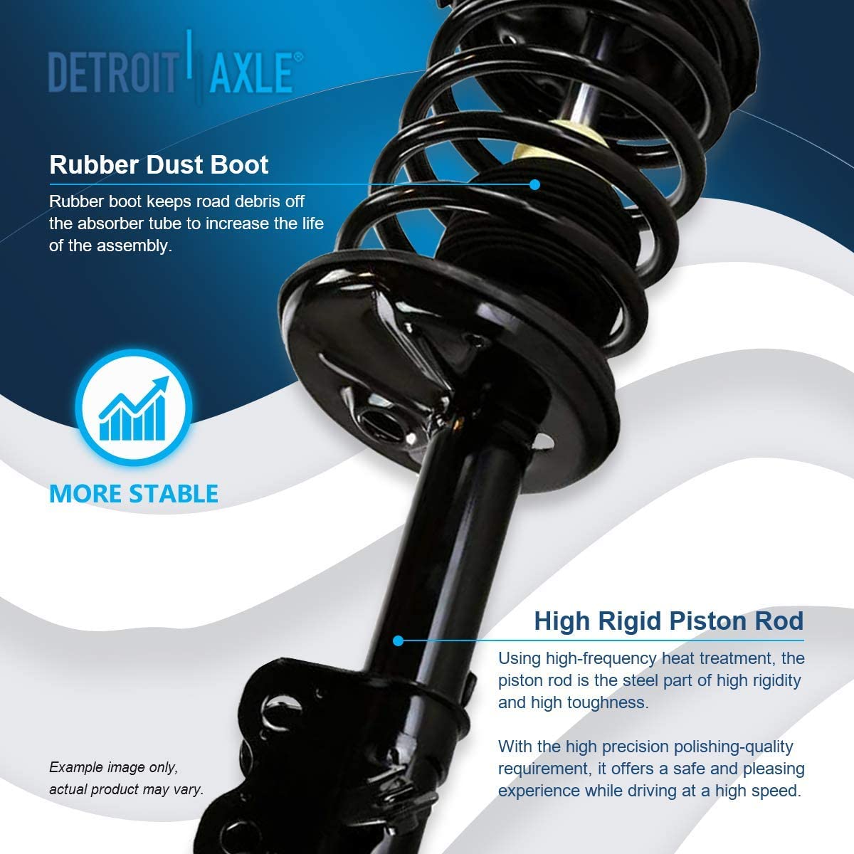 Detroit Axle - Front Rear Strut Sway Bars for Prizm GEO Prizm Toyota Corolla — image 12
