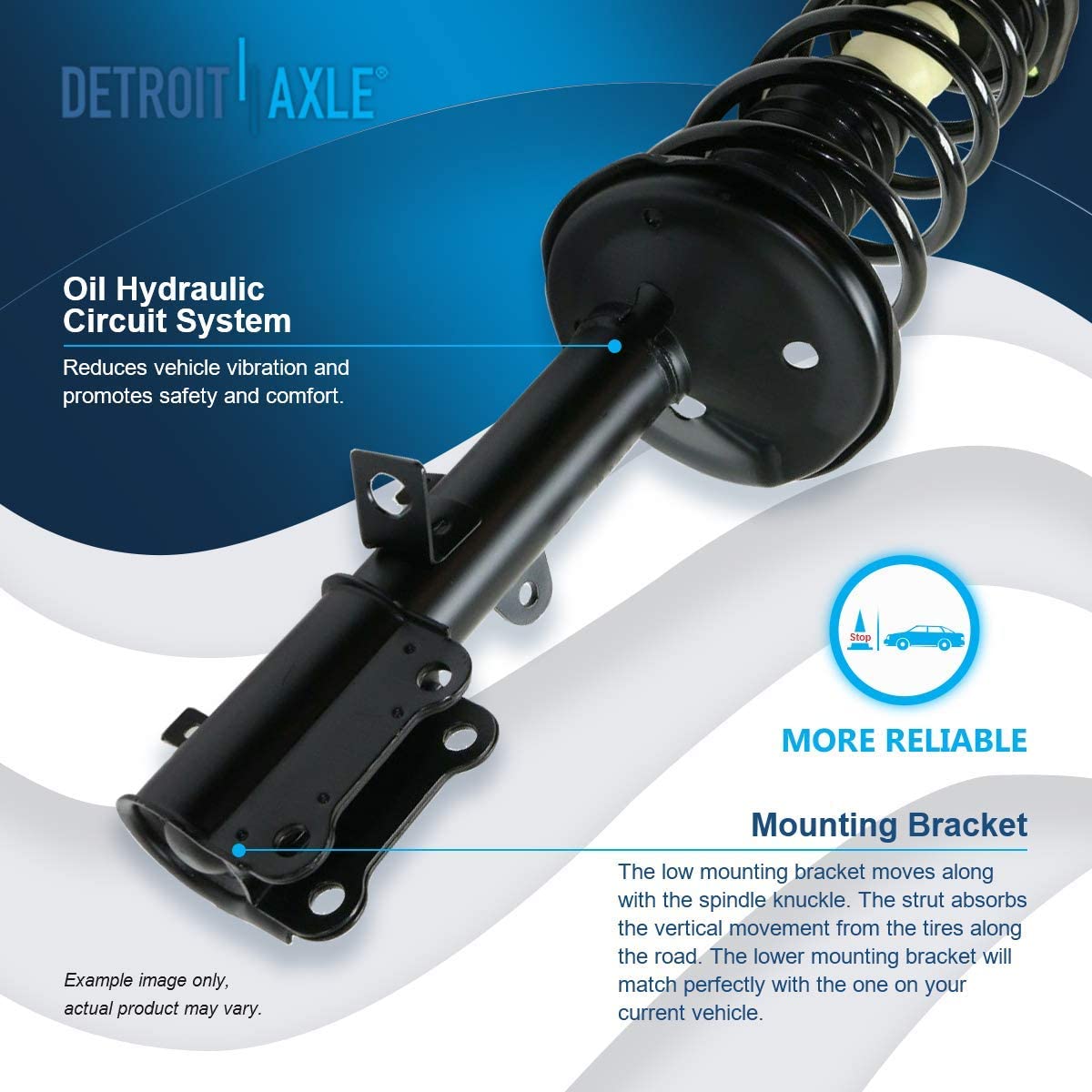 Detroit Axle - Front Rear Strut Sway Bars for Prizm GEO Prizm Toyota Corolla — image 10