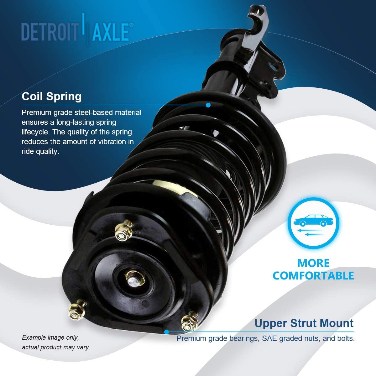 Detroit Axle - Front Rear Strut Sway Bars for Prizm GEO Prizm Toyota Corolla — image 11
