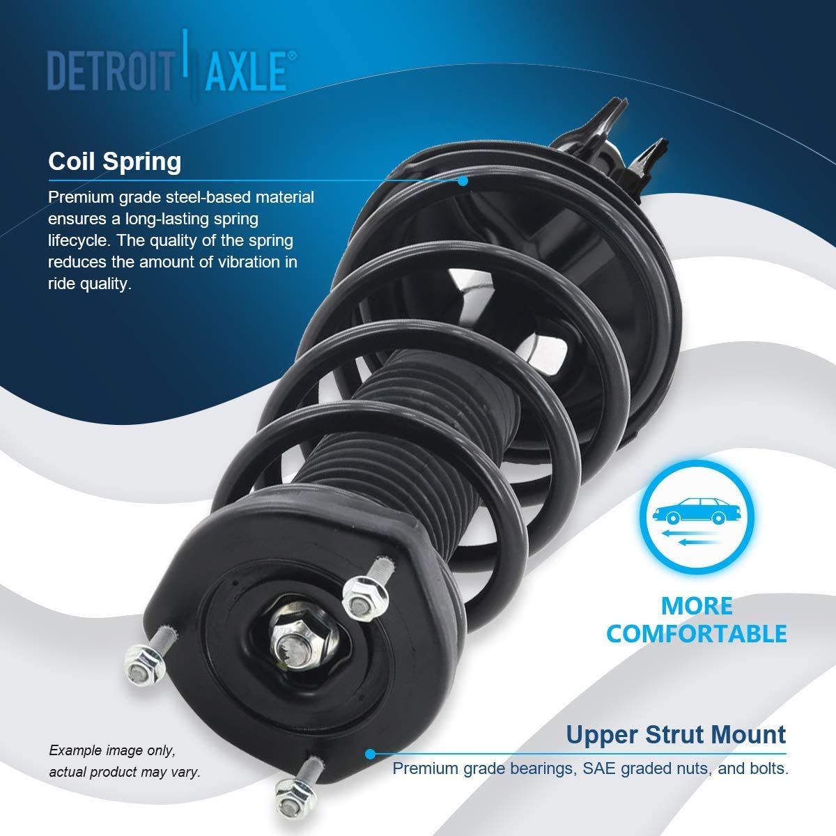 Detroit Axle - Front Rear Struts Sway Bar Links for Lexus ES300 Toyota Camry — image 11