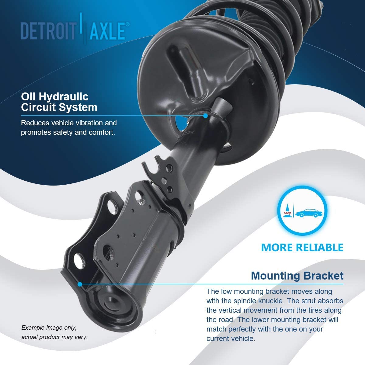 Detroit Axle - Front Rear Struts Sway Bar Links for Lexus ES300 Toyota Camry — image 13