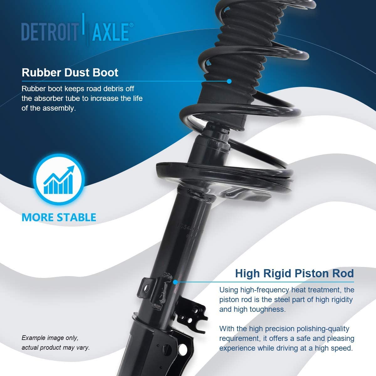 Detroit Axle - Front Rear Struts Sway Bar Links for Lexus ES300 Toyota Camry — image 12