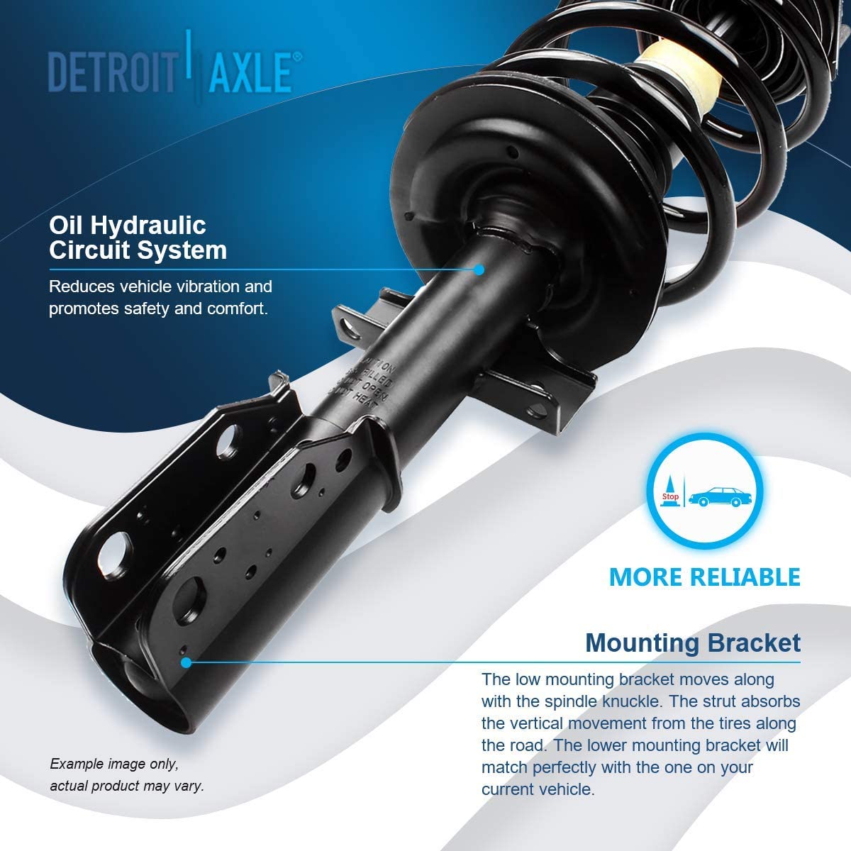 Detroit Axle - Front Struts Outer Tie Rods for Enclave Traverse Acadia Outlook — image 10