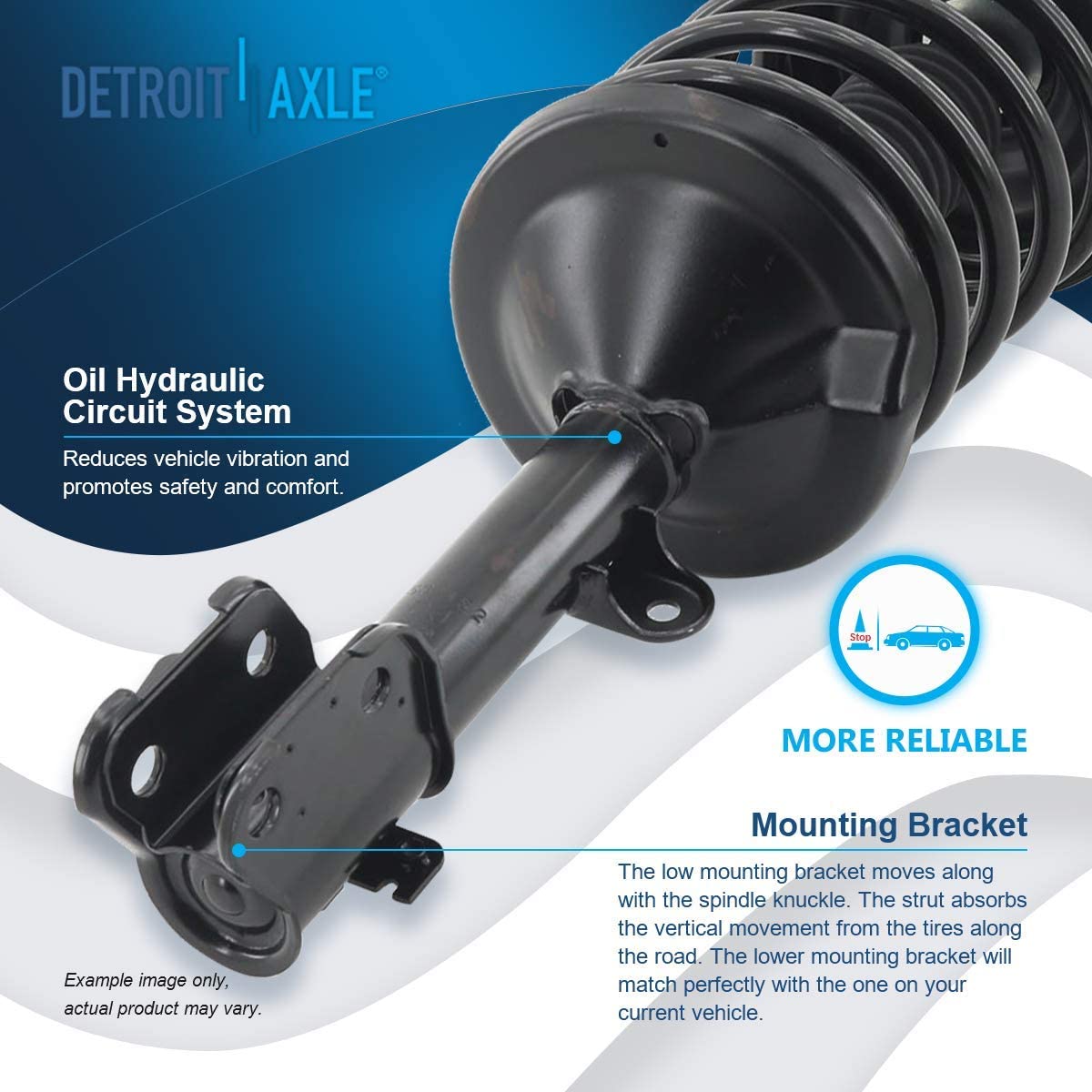 Detroit Axle - Front Struts Sway Bar Links Tie Rods for Honda Pilot Acura MDX — image 10