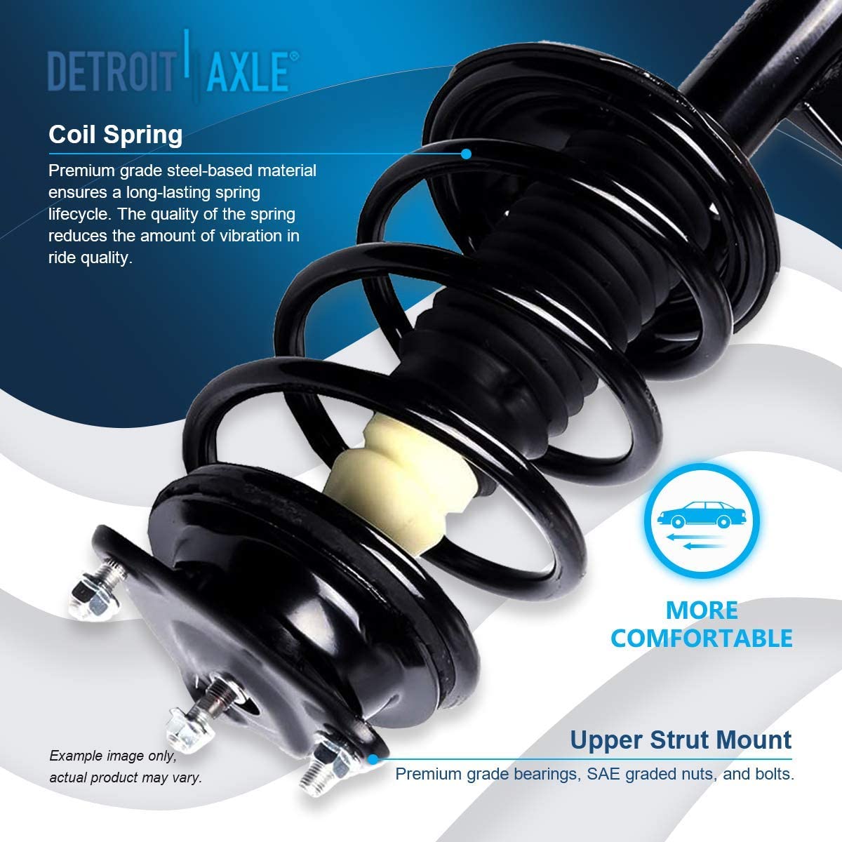 Detroit Axle - Front Struts Rear Shocks Sway Bars for 2007-2010 Hyundai Elantra — image 8