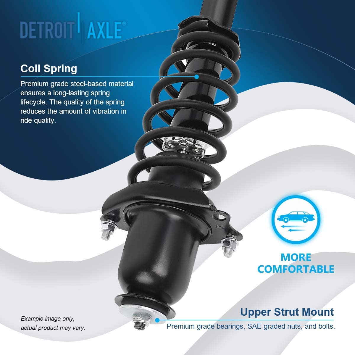 Detroit Axle - 1.8L Front  Rear Struts Sway Bar Links for Toyota Corolla Matrix — image 11