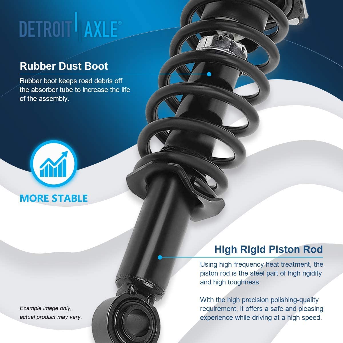 Detroit Axle - 1.8L Front  Rear Struts Sway Bar Links for Toyota Corolla Matrix — image 12