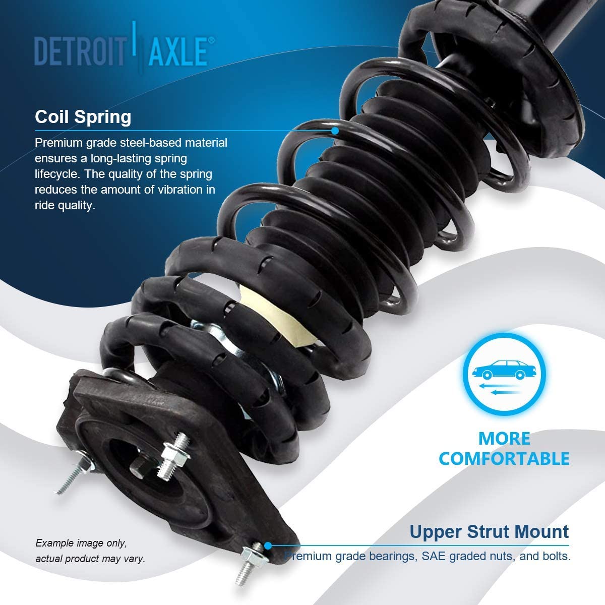 Detroit Axle - Front  Rear Struts Sway Bar Links for Chevrolet Classic Malibu — image 11