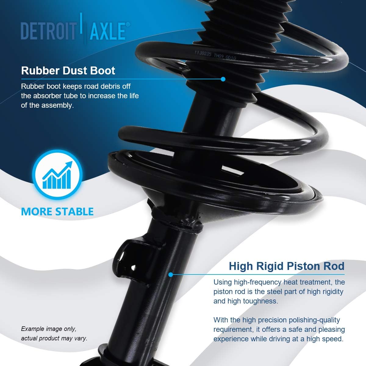 Detroit Axle - Front Struts Lower Ball Joints Kit for 1999-2004 Honda Odyssey — image 9