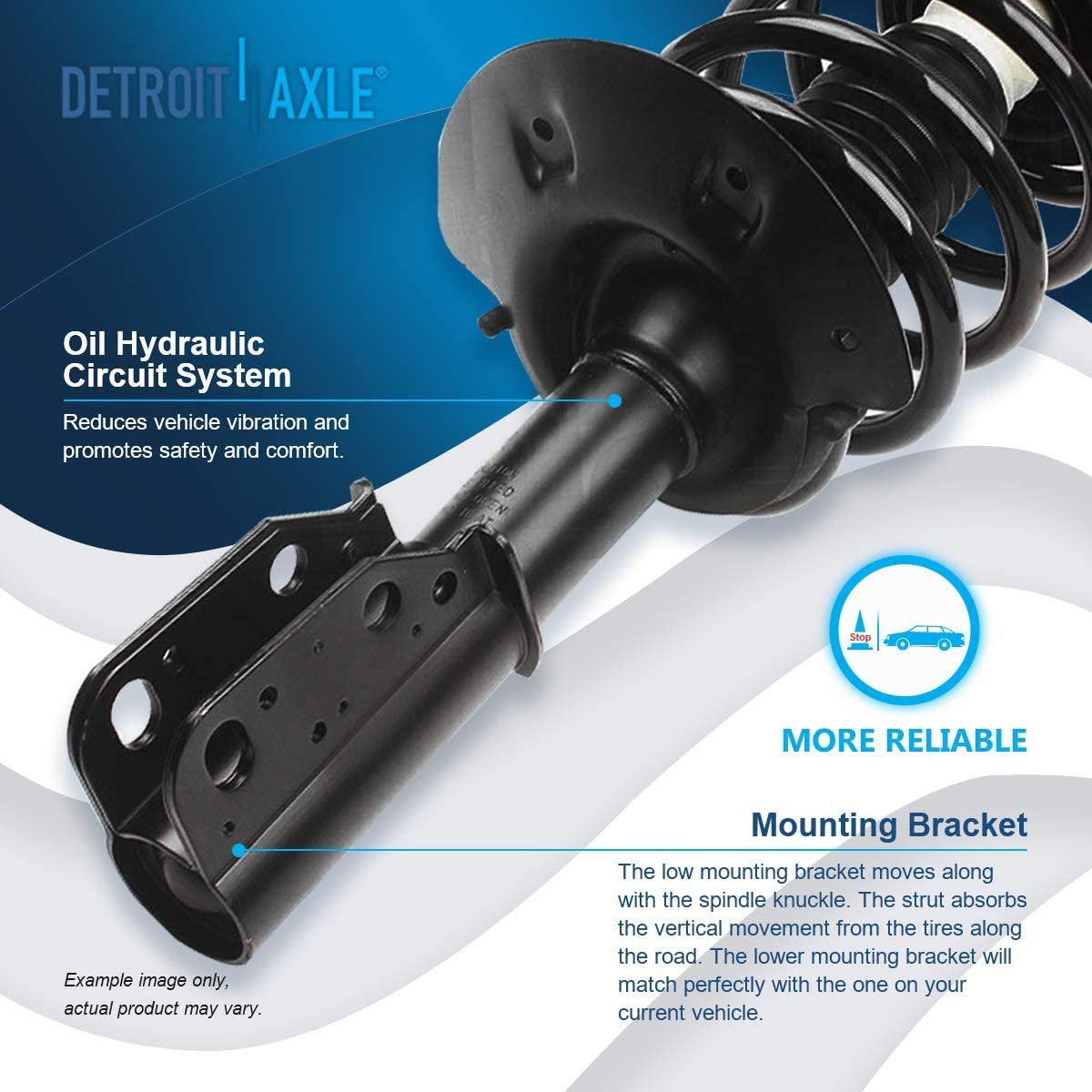 Detroit Axle - Front Struts Ball Joints Tie Rods for 2000-2005 LeSabre DeVille — image 10