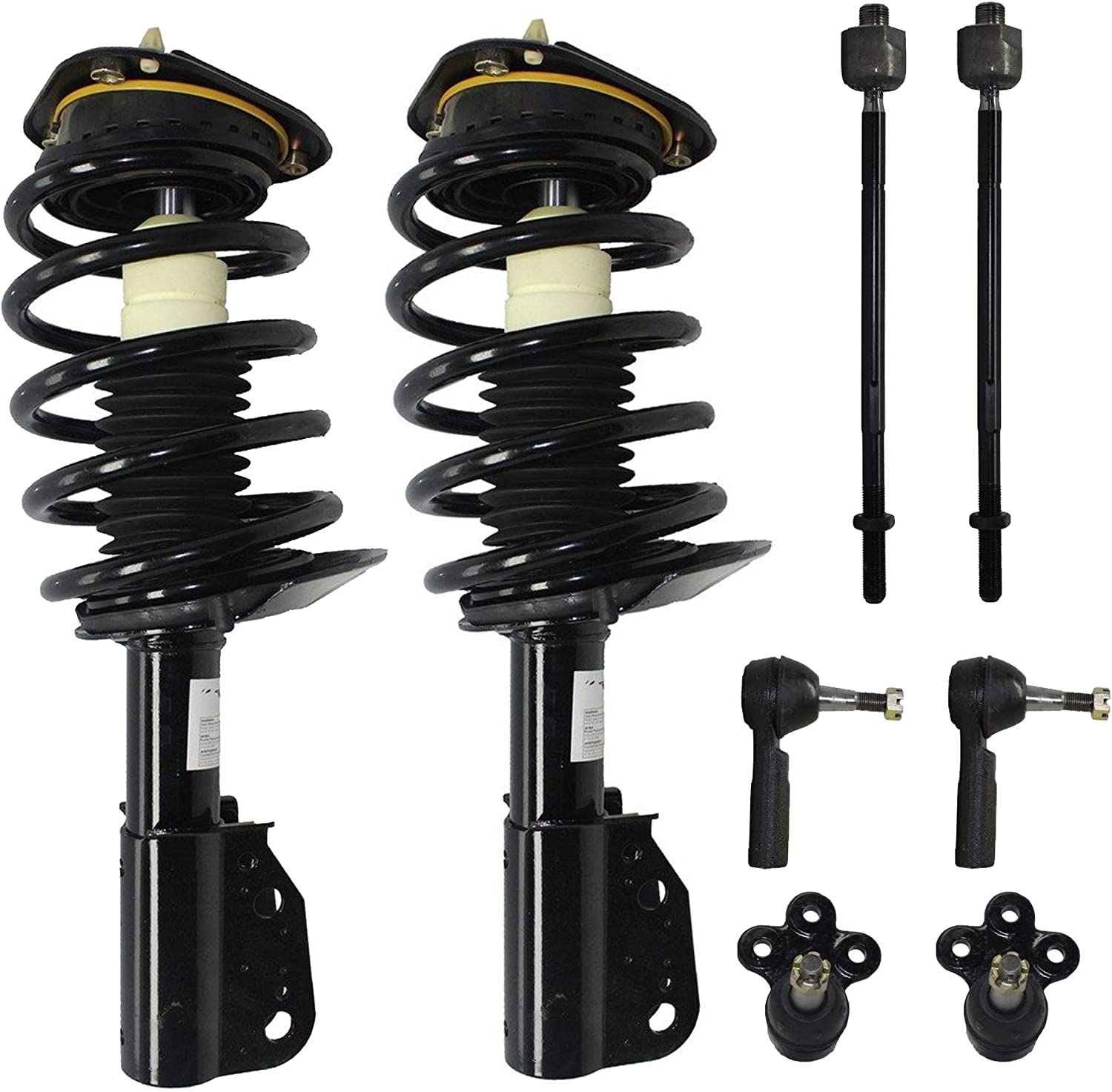 Detroit Axle - Front Struts Ball Joints Tie Rods for 2000-2005 LeSabre DeVille — image 4