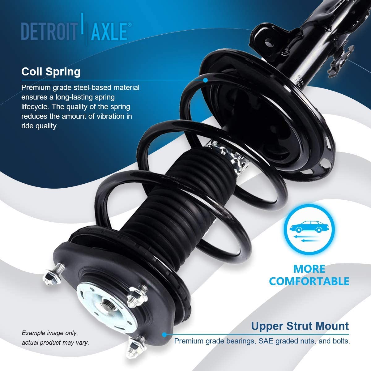 Detroit Axle - Front Struts Tie Rods Ball Joints for 2006 2007-2012 Toyota RAV4 — image 8