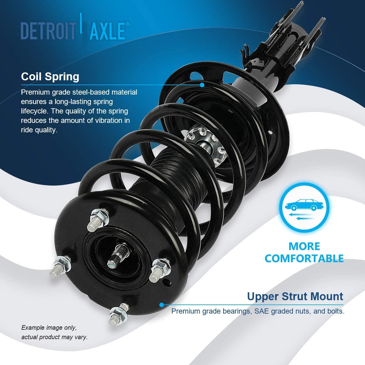 Detroit Axle - FWD Front Struts Rear Shocks Sway Bars for 2013-18 Ford Explorer — image 8