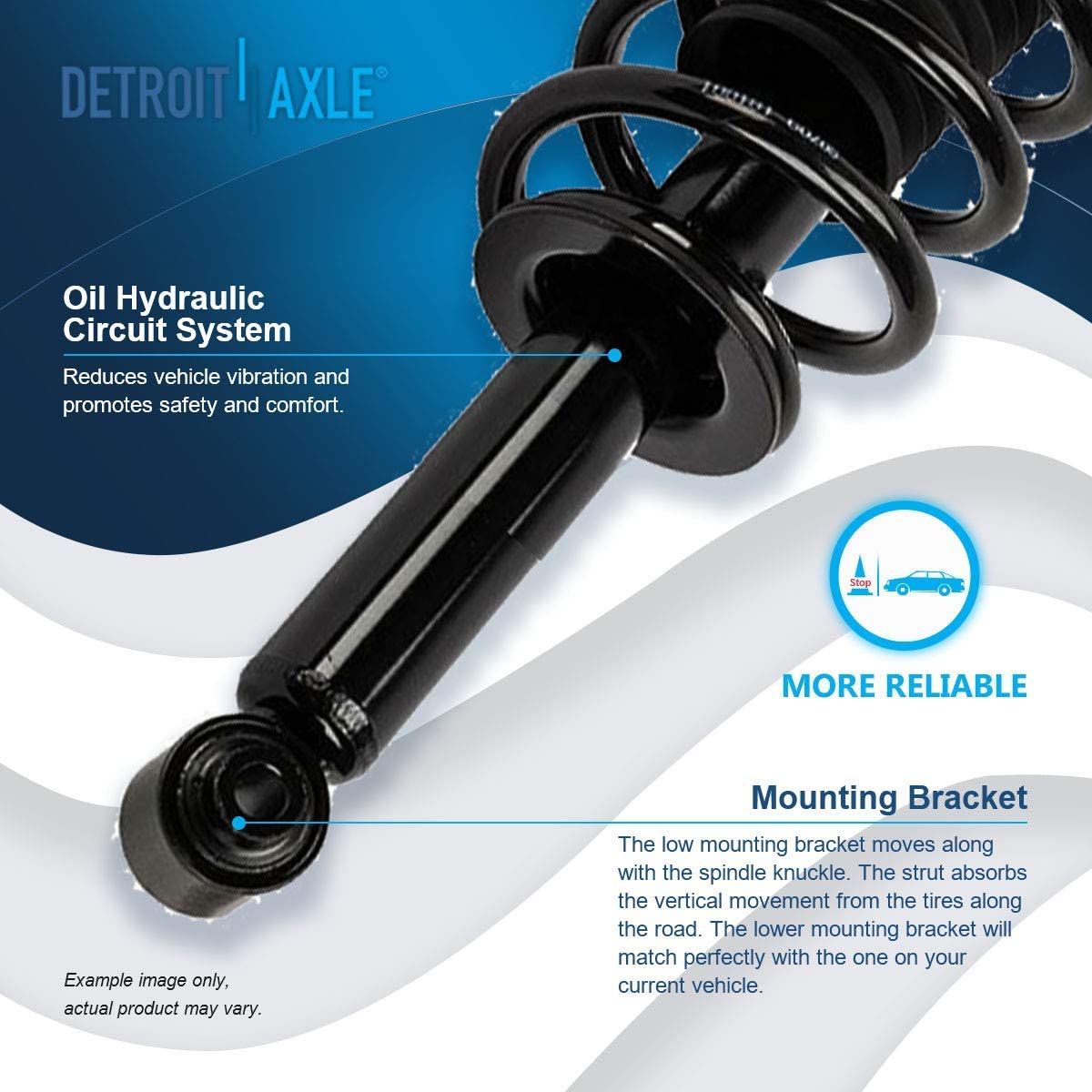 Detroit Axle - Front  Rear Struts Sway Bars for Chrysler Sebring Dodge Avenger — image 13