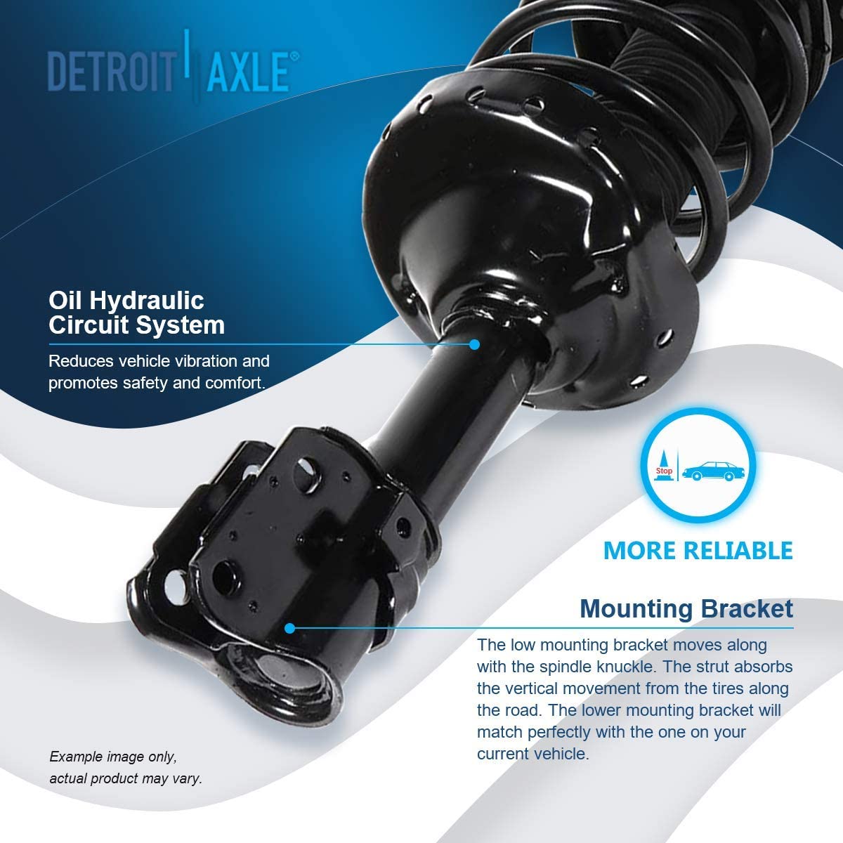 Detroit Axle - Front Struts Sway Bars Tie Rods Kit for 06-08 Subaru Forester — image 10